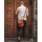 KOŽENÝ MINI MESSENGER KOŇAK